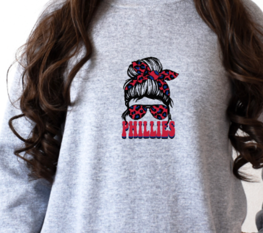 Phillies Girl Baseball TShirt, Sweatshirt